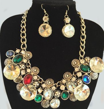 J0170 Bejeweled Set Necklace