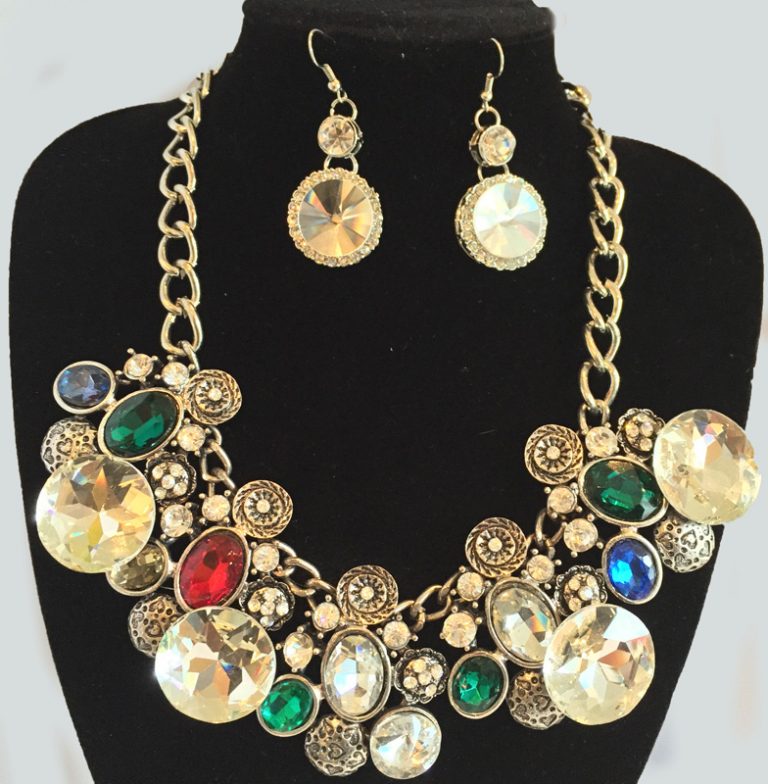 J0170 Bejeweled Set Necklace