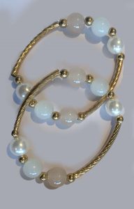J0218 Gold & Pearl Bracelets