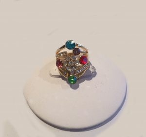 J0236 Gold and Multi-coloured Ring
