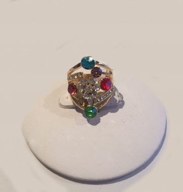 J0236 Gold and Multi-coloured Ring